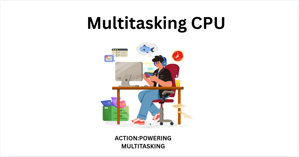 multitasking cpu processor powering gaming and video editing
